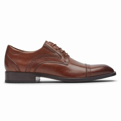 Rockport Total Motion Office Cap Toe Oxfords Schuhe Herren Braun FYJ-816597